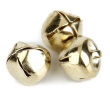 Metall Jingle Bells Fuer Weihnachtsdekoration Schmuckherstellung Kunst 10mm Packung Von Ca. 500 Stueck Golden