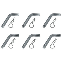 6X Trailer Hitch Pin and Clip 5/8-Inch Diameter Heavy Duty Trailer Hitch for 2 Inch Diameter Receiver Hitch Mount