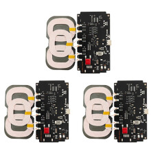 3X 10-24V 20W Wireless Charger Module Type-C for 3-Coil High Power Fast Charging Module for Car