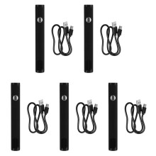 5X 510 Thread Batterij Cart Pen Koploze Elektrische Soldeerbout met Instelbare Temperatuur Soldeerbout Kit Zwart