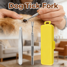 Stainless Steel Pet Grooming Kit, Flea Remover Comb Practical Tool Set, Portable Washable Grooming Supplies for Long