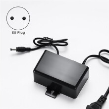 2X 12 V 2 A Wasserdichter Netzteiladapter, Regenfester Überwachungsadapter für Den Außenbereich für -Kamera, LED-Streifen-Umschaltung, EU-Stecker