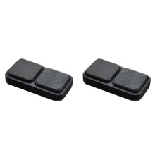 2X USB-Programmeerbaar Macrotoetsenbord met Grote Toets, USB-Minitoetsenbord met 2 Toetsen, Minitoetsenbord Kopiëren en Plakken