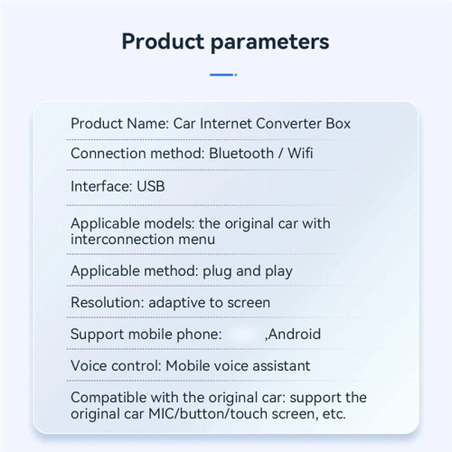 2 in 1 Wireless Carplay Adapter for IOS/Android Auto  Box Plug and  for    Camry 1