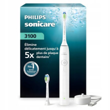 Cepillo de dientes sónico Philips Sonicare 3100 HX4032/21 - blanco - 3 intensidades - 2 cabezales