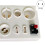 2X Multi-Interface Test Lamp Holder 12 Port Led Bulb Tester Versatile Led Lcd Tester for E27 B22 E14 Bulb Test EU Plug 6