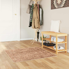 vidaXL Rug Runner MARSA Yellow 100 x 100 cm Polyester and PVC