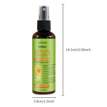 Spray para el cuidado del cabello suavizante instantáneo 10 en 1, 100 ml, con mezcla de queratina y romero, que