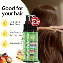 2pcs 9 in 1 Keratin Oil Spray, Contains Rosemary Essential Oil, Castor Oil, Pumpkin Seed Oil, Garlic Essential Oil,