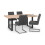 Set Of 2 Brooklyn Dining Chairs - Charcoal Grey 5