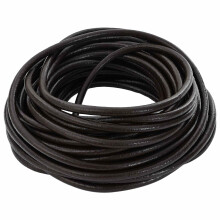 vidaXL Leather Cord Dark Brown Ø4 mm x 10 m Leather