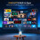 XGODY 4K Android Projector Smart WiFi Mini Bluetooth Office Home Theater HDMI 5