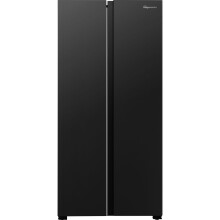 Fridgemaster MS83430EB 83cm Frost Free American Fridge Freezer Black E Rated