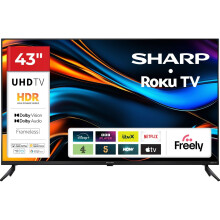 Sharp TV 4T-C43HJ4225KB 43 Inch LED 4K Ultra HD Smart TV WiFi