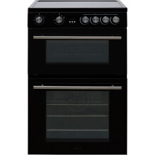 Hisense HDE3211BBUK 60cm Free Standing Electric Cooker with Ceramic Hob Black