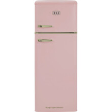 CDA Betty Tea Rose 80/20 55cm 80/20 Free Standing 80/20 Fridge Freezer Tea Rose