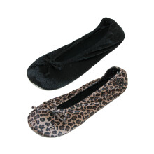 Isotoner Isotoner Women's Satin Classic Ballerina Slippers (Pack of 2)