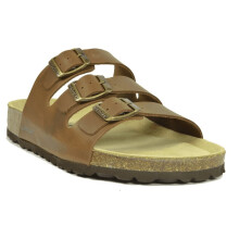 (8 UK, Brown) Sanosan Mens Lisbon Leather Sandals