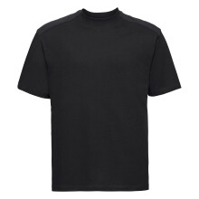 (XL, Black) Russell Europe Mens Workwear Short Sleeve Cotton T-Shirt