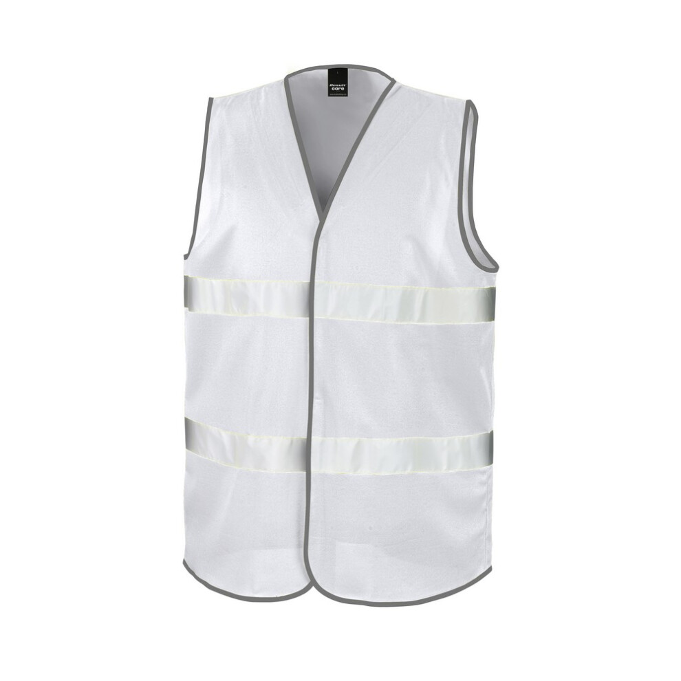 (2Xl, White) Result Core Adult Unisex Motorist Hi-Vis Safety Vest 5059444359354