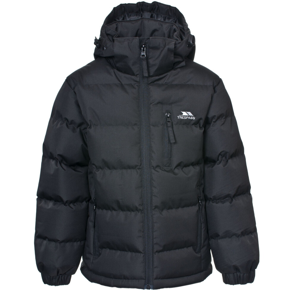 Trespass Kids Boys Tuff Padded Winter Jacket - Black - Size 5-6Y - Image 3