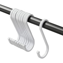 10 crochets en S, crochets de cuisine robustes en aluminium, multifonctionnels pour suspendre casseroles, poêles, plantes, tasses à café, paniers
