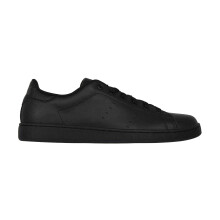 (7 UK, Black) Lonsdale Mens Leather Flat Trainers