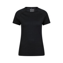 (14 UK, Black) Mountain Warehouse Womens/Ladies Summit Merino Wool Thermal Top