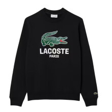 (XL, Black) Lacoste Mens Cotton Sweatshirt