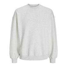 (L, White Melange) Jack And Jones Mens Urban Edge Brushed Sweatshirt