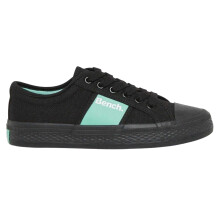 (5 UK, Black) Bench Womens/Ladies Vicky Canvas Trainers