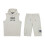 (M, Silver Cloud) Everlast Boys Sweatshirt and Shorts Set 1