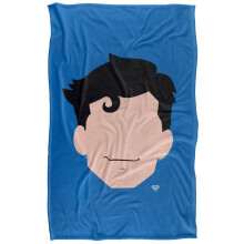 (152cm x 127cm, Multicoloured) Superman Face Soft Touch Blanket