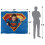 Superman (147cm x 91cm, Multicoloured) Superman Flying Over Shield Blanket 4
