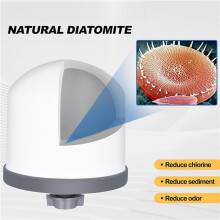 Lot de 8 Filtres à Eau de Rechange en Dôme en Céramique de 0,2 à 0,5 pour Système de Purification D'Eau Portable de Comptoir