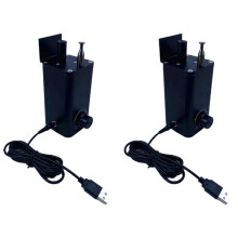 2X Barbecuemotor, Draagbare, Verstelbare Snelheid, Hoge Torsie BBQ-Grill met USB-Kabel voor Kampeerkeuken