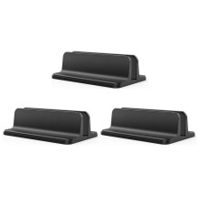 3X Vertical Laptop Stand Holder, Adjustable Laptop Holder Desktop Stand with Adjustable Dock Size ( to 17.3 Inches)