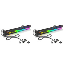 2X COOLMOON GT8 Card Bracket ARGB Computer Shenguang Synchronous Horizontal Chassis Fixed GPU Support