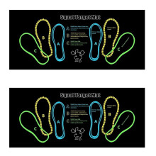 2X Squat Guide Mat Squat Step Positions Knee Mat with Foot Position Mat,Workout Squats Leg Muscle Targeting
