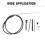 2 Set Lower Shift Cable Kit 865436A02 Replacement Spare Part for  Alpha Gen One & Two 1 2 R MR MC 7