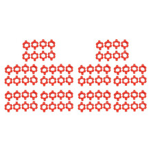 80PCS Dumbbell Nut,Dumbbell Rod Nut,Spinlock Collars for Barbells Bars Training Sports Accessories