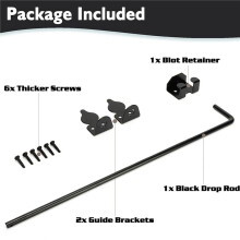 2pcs 18inch Cane Bolt Heavy Duty Gate Drop Rod, Hardware Ground Gate Stopper Gate Hardware, Cane Bolts