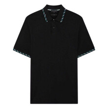 (XS, Black) Ted Baker Mens Jacquard Short-Sleeved Polo Shirt
