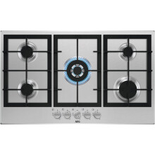 AEG HGX95320SM 3000 Slim Line Built In 86cm 5 Burners Stainless Steel Gas Hob