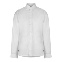 (15in, White) Ted Baker Mens Holmess Slim Long-Sleeved Shirt