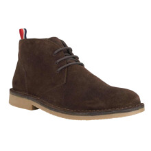 (6 UK, Brown) Dune London Mens Creed Leather Lace Up Chukka Boots