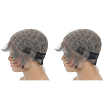 2X Braided Wig Cap -Double Full Lace Crochet Wig Cap with Baby Hair - Breathable Lace Cap