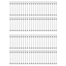 100Pcs Blank Beadable Keychain Bars,Metal DIY Bead Keychain Bar Charms Eady Detachable Key Chain Making Accessories
