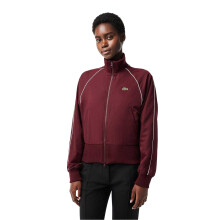 (6 UK, Zinfandel) Lacoste Womens/Ladies Full Zip Athletic Track Jacket