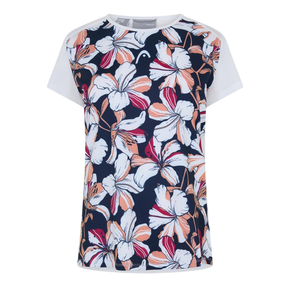 Head (12 Uk, Floral) Womens/Ladies Workout T-Shirt